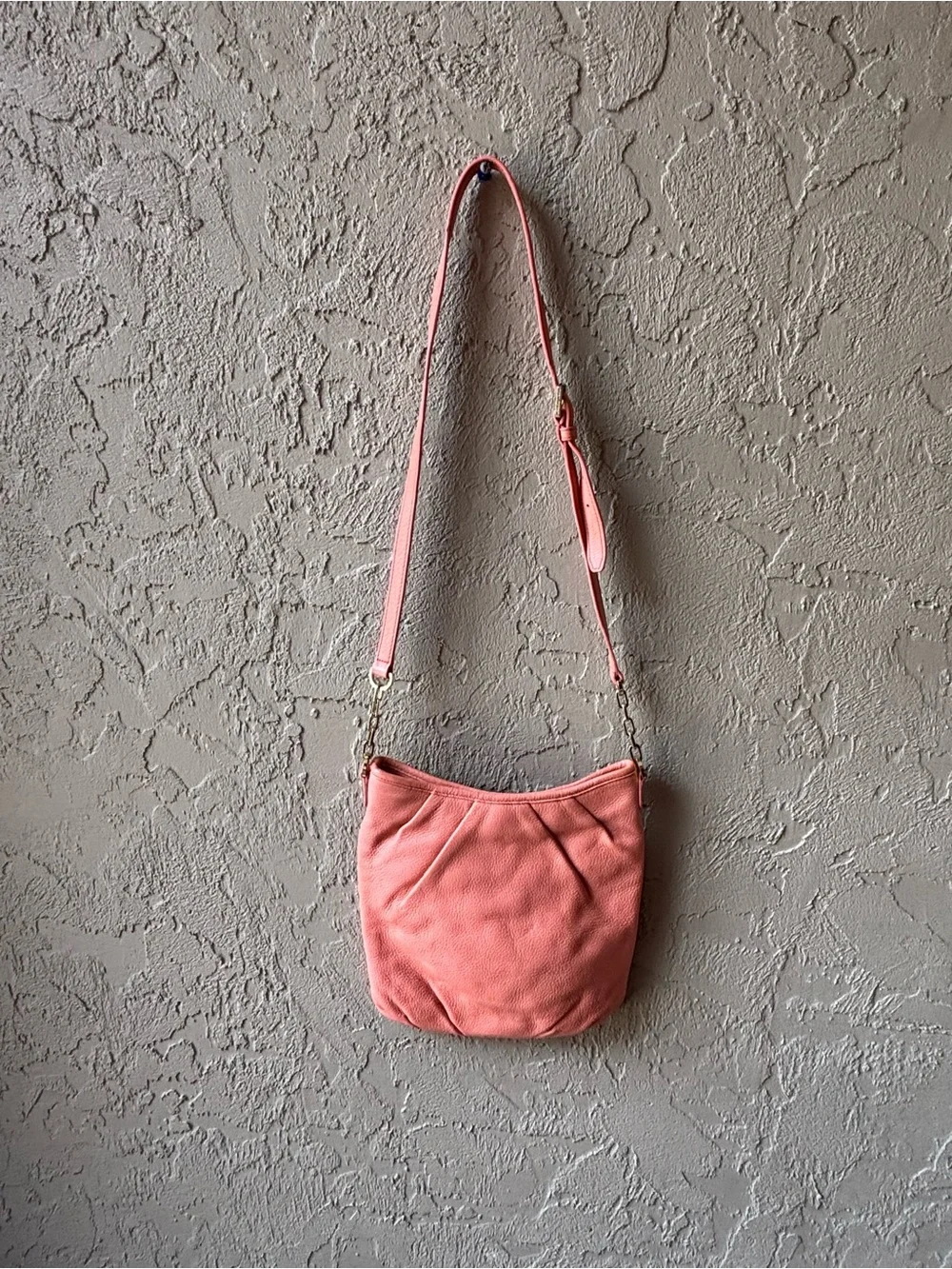 Tory Burch Coral Leather Crossbody Bag